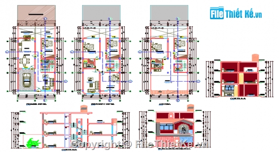 cad mẫu nhà,nhà hiện đại,cad nhà